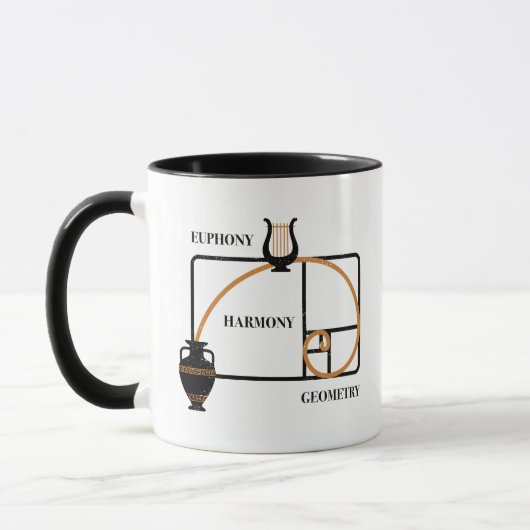 Golden Ratio Greece: Euphony, Harmony, Geometry Tasse (Links)