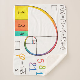Golden Ratio Math Sherpa Blanket Sherpadecke