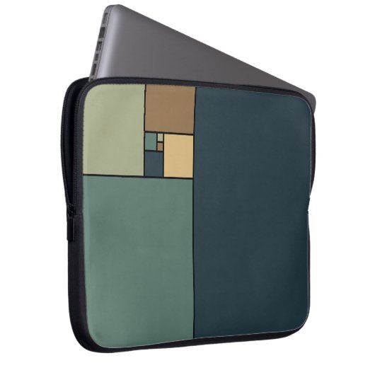 Golden Ratio Squares (Neutrals) Laptopschutzhülle (Vorne Rechts)