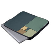 Golden Ratio Squares (Neutrals) Laptopschutzhülle (Vorne Knopf)