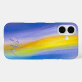 Golden Ray Abstrakte Kunst Case-Mate iPhone Hülle (Rückseite (Horizontal))