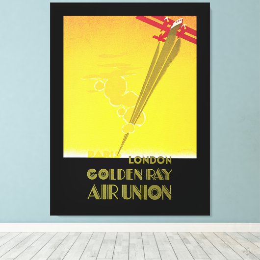 Golden Ray Air Gewerkschaft Leinwanddruck (Insitu (Holzboden))