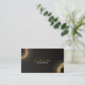 Golden Rays Chic Tanning Salon Business Card Visitenkarte (Stehend Vorderseite)