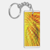 Golden Rays Passing Through A Large Pineapple Schlüsselanhänger (Vorderseite links)