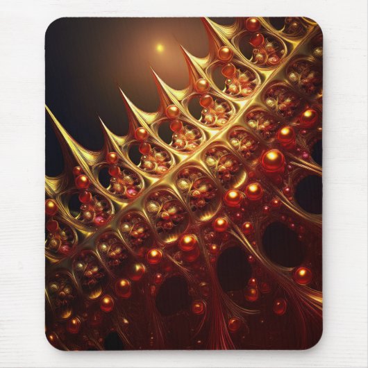 Golden Razor Sharp Fraktal Mousepad (Vorne)