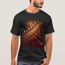 Golden Razor Sharp Fraktal T-Shirt
