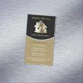Golden Real Anwesen Agent Perfect Family Zuhause Magnetische Visitenkarte (Beispiel)