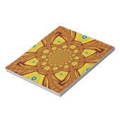 Golden Red African Asian Traditional Colors Notizblock (Rotiert)