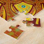 Golden Red African Asian Traditional Colors Puzzle (Seite)