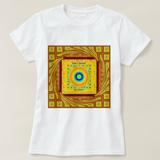 Golden Red African Traditional Color T-Shirt (Design vorne)