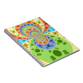 Golden Red African Traditional Colors Notizblock (Rechte Seite)