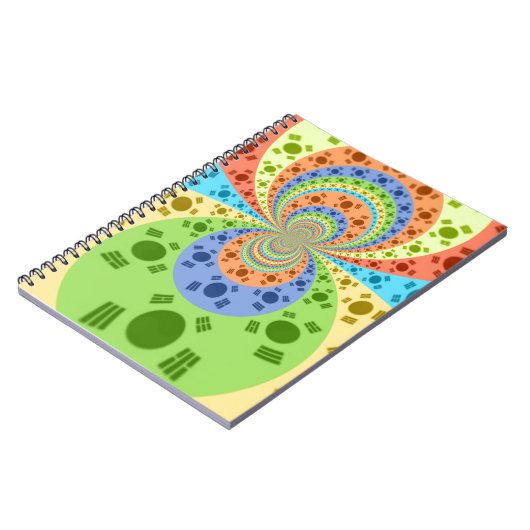 Golden Red African Traditional Colors Notizblock (Linke Seite)