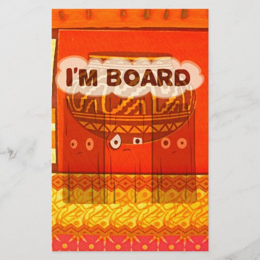 Golden Red African Traditional Colors Print Briefpapier (Vorderseite)