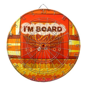 Golden Red African Traditional Colors Print Dartscheibe