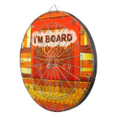 Golden Red African Traditional Colors Print Dartscheibe (Vorderseite rechts)