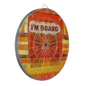 Golden Red African Traditional Colors Print Dartscheibe (Vorderseite Links)