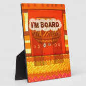 Golden Red African Traditional Colors Print Fotoplatte (Seite)