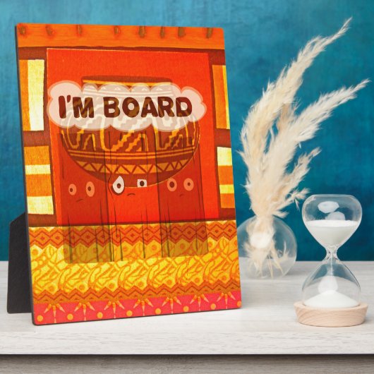 Golden Red African Traditional Colors Print Fotoplatte (Seite)