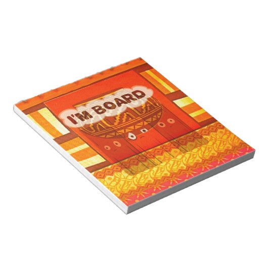 Golden Red African Traditional Colors Print Notizblock (angewinkelt)