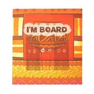 Golden Red African Traditional Colors Print Notizblock