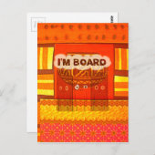 Golden Red African Traditional Colors Print Postkarte (Vorne/Hinten)