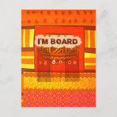 Golden Red African Traditional Colors Print Postkarte (Vorderseite)