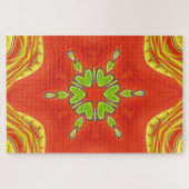 Golden Red African Traditionelle Farben Puzzle (Horizontal)