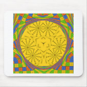 Golden Red Blue Green Royal Ägyptian. Mousepad (Vorne)