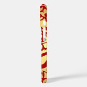 Golden Red Paisleys Indian Case-Mate iPhone Hülle (Rückseite / Links)