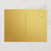 Golden Red Rat Papercut Chinesisches Neujahr 2020  Einladungspostkarte (Rückseite)