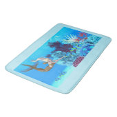 Golden Reef Mermaid Badematte (Schrägansicht)
