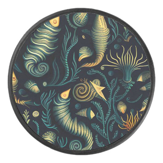 Golden Reefs Eishockey Puck (Vorderseite)