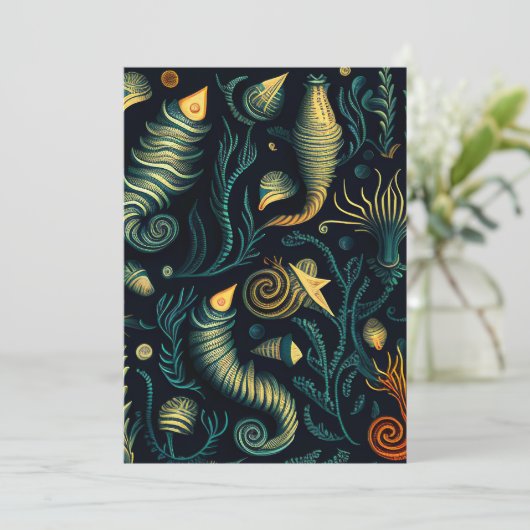 Golden Reefs Feiertagskarte (Stehend Vorderseite)