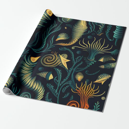 Golden Reefs Geschenkpapier (Ungerollt)