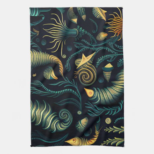 Golden Reefs Geschirrtuch (Vertikal)