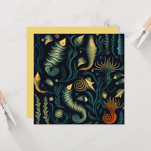 Golden Reefs Karte (Vorderseite/Rückseite Beispiel)