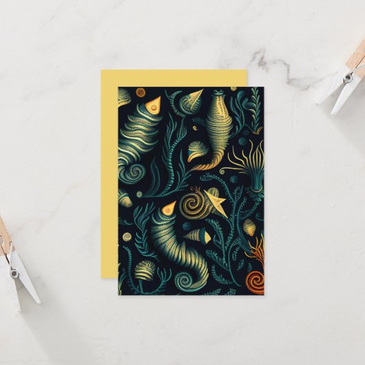 Golden Reefs Karte (Vorderseite/Rückseite Beispiel)