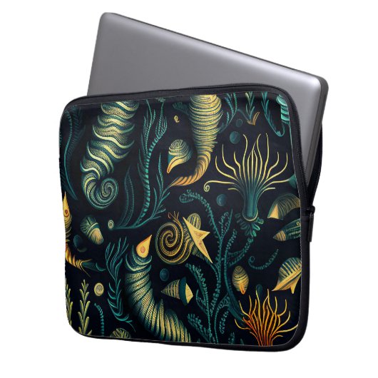 Golden Reefs Laptopschutzhülle (Vorderseite Links)