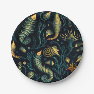 Golden Reefs Pappteller