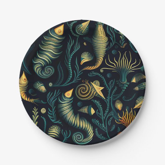 Golden Reefs Pappteller (Vorderseite)