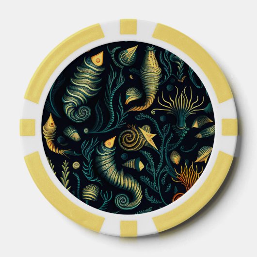 Golden Reefs Pokerchips (Vorderseite)