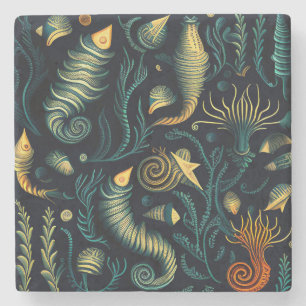 Golden Reefs Steinuntersetzer