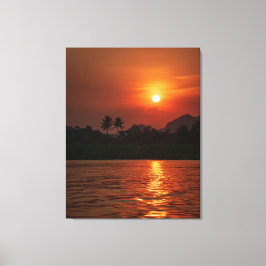 Golden Reflections at Sunset Bay Leinwanddruck