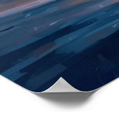 Golden Reflections - Istanbul Sunset Watercolor Ar Poster (Ecke)