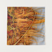 Golden Reflections Tapesty Wandteppich (Vorderseite (Horizontal))