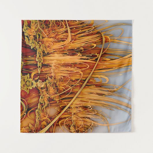 Golden Reflections Tapesty Wandteppich (Vorderseite (Horizontal))