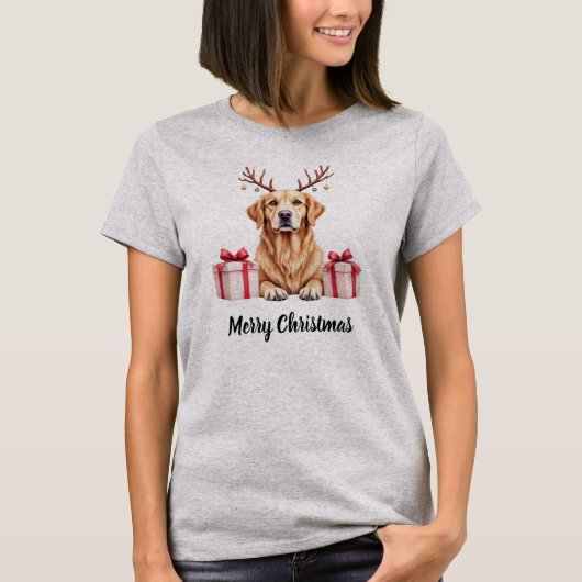 Golden Reindeer T-Shirt (Vorderseite)