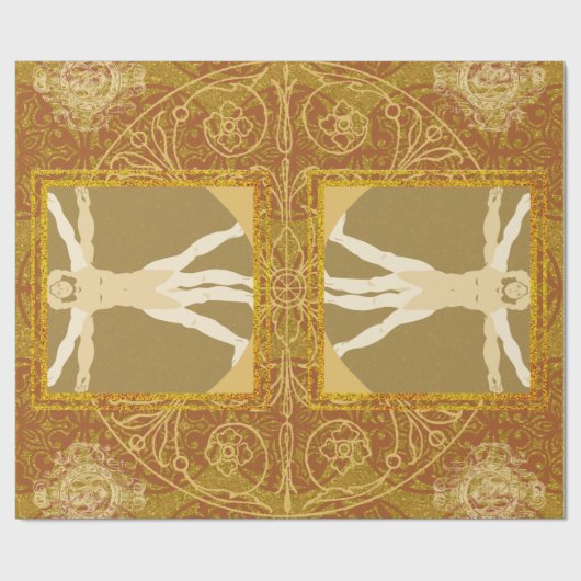 Golden Renaissance Geschenkpapier (Flach)