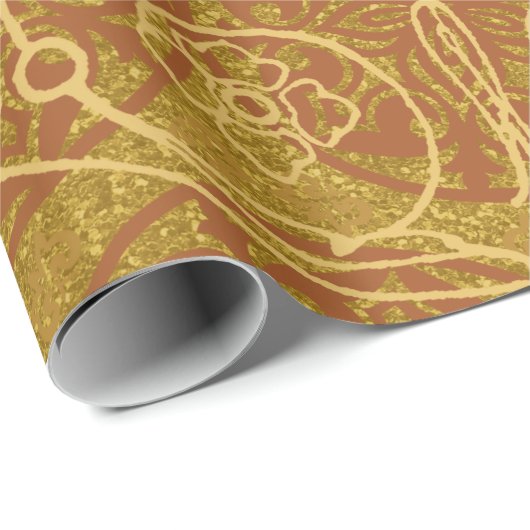 Golden Renaissance Geschenkpapier (Rolleneckpunkt)