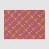 Golden Rentier auf rotem Papier (Vorderseite)